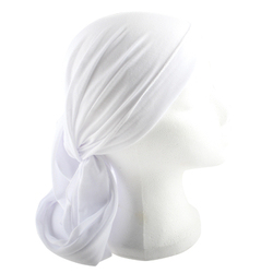 Dámský šátek Tichel 200x40 cm, bílý