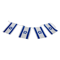 Řetěz vlajek Izrael malé 20 ks