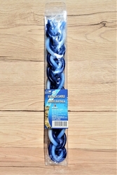 Havdalová svíce Menora 260 mm modro-bílá, KOSHER