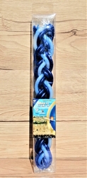 Havdalová svíce Menora 260 mm modro-bílá, KOSHER