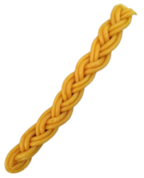 Havdalová svíce Menora 260 mm, žlutá-medová KOSHER