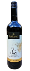 Barkan 7th Day Sacramental 0,75L 11%, sváteční červené víno sladké KOSHER LE PESACH