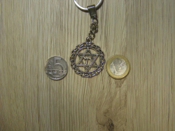 Klíčenka "chaj" stříbrná
