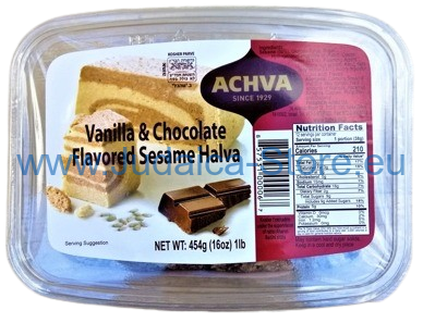 Halva Achva 454g s vanilkou a čokoládou, KOSHER