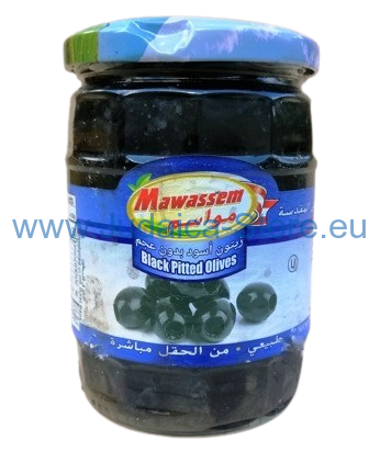 Olivy černé Mavassem 540 g celé, KOSHER PARVE