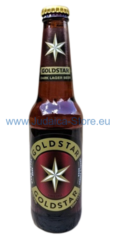 Pivo Goldstar 0,33L polotmavý ležák 4,9% KOSHER
